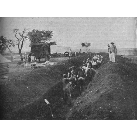 'Mafeking: Natives Digging a Trench', 1902 Print Wall Art By WH (Best Way To Dig A Trench For Electrical Wire)