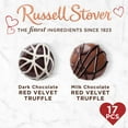 thumbnail image 2 of Russell Stover Valentine's Day Red Velvet Truffle in Milk & Dark Chocolate Candy Heart Gift Box, 9.46 oz. (17 Pieces), 2 of 8