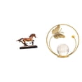 thumbnail image 1 of Figura Decorativa De Colección, Estatua Para Escritorio, Sala De Estar, Muebles, Decoración Del Hogar, Bola De Cristal, Figura De Metal, Adorno De Interior, Soporte Para Estatua, Pasillo,, 1 of 8