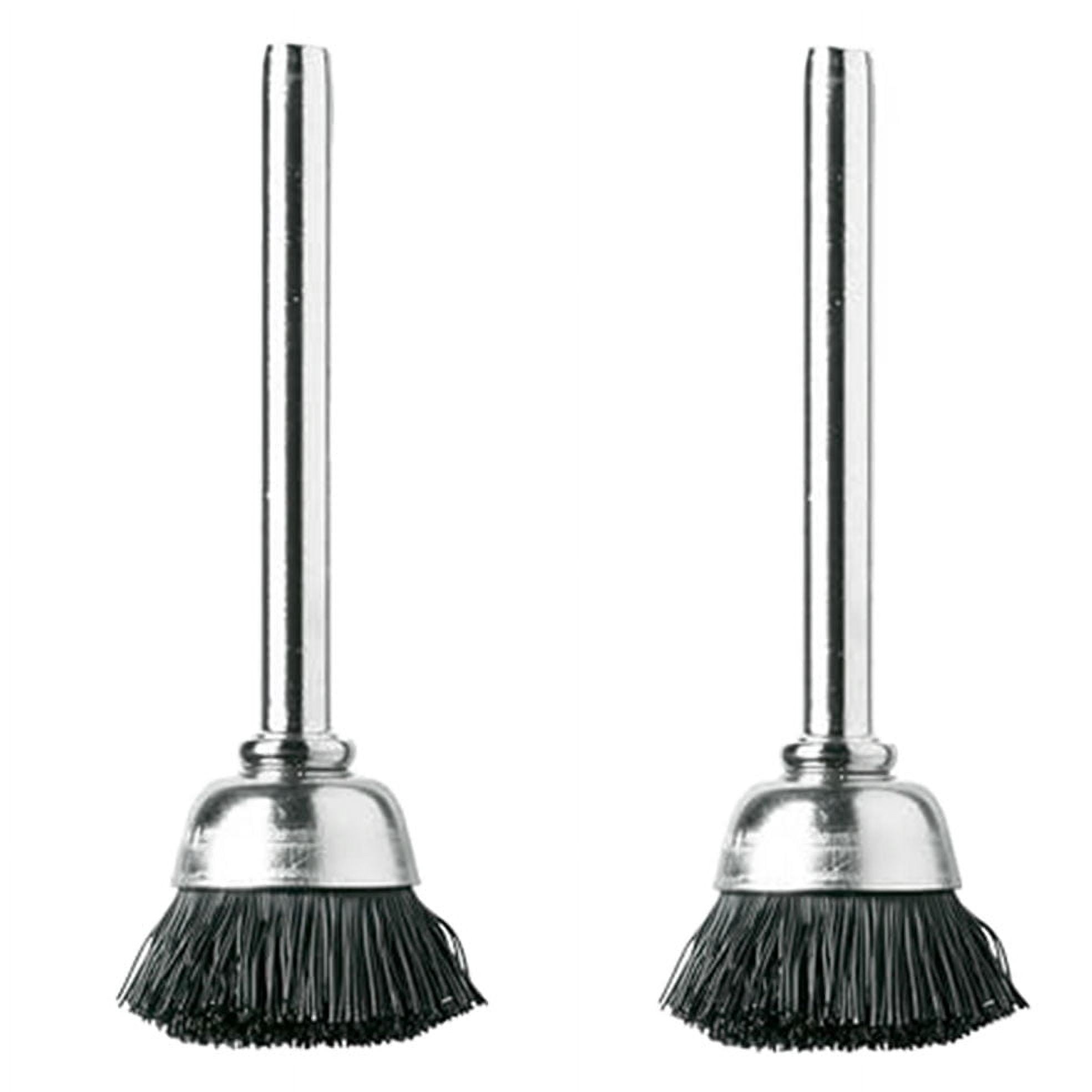 Dremel 404-02 2pcs 1/2" Diameter Nylon Bristle Brushes for Rotary Tools (4-Pack)