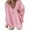 Pink, variant on Dyfzdhu Sweaters for Women Solid V Neck One Shoulder Pearl Baggy Top Blue