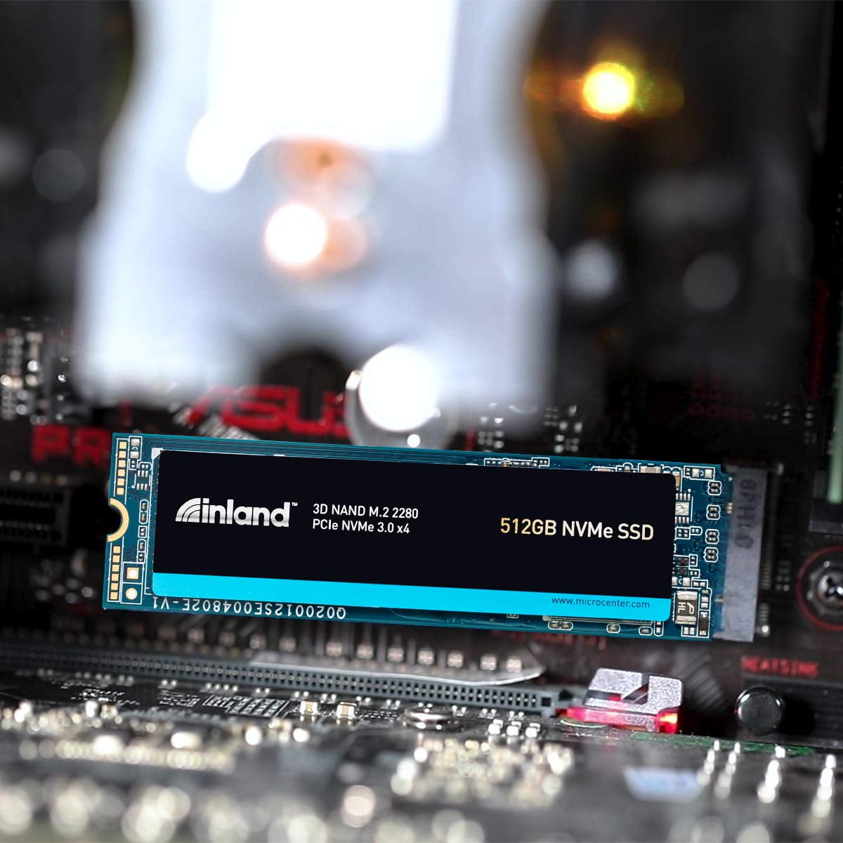 Inland Premium 512GB 3D NAND M.2 2280 PCIe NVMe 3.0 x4 Internal Solid State  Drive, Read/Write Speed up to 3100MB/s and 1900MB/s