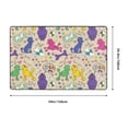 thumbnail image 5 of Area Rugs For Living Room Decor - Funny Cute Poodle Dog Multi Color Anti Slip Throw Washable Rugs 3x5 For Bedroom, Soft Indoor Carpet For Bedroom Living Room 60x39In, 5 of 5