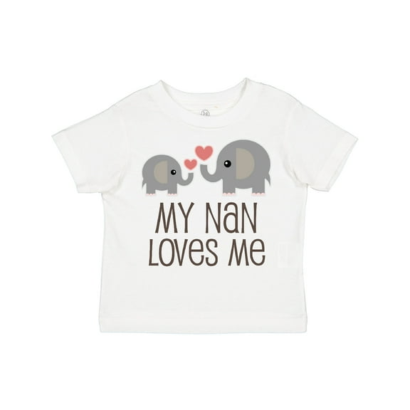 Inktastic My Nan Loves Me Grandchild Boys or Girls Toddler T-Shirt