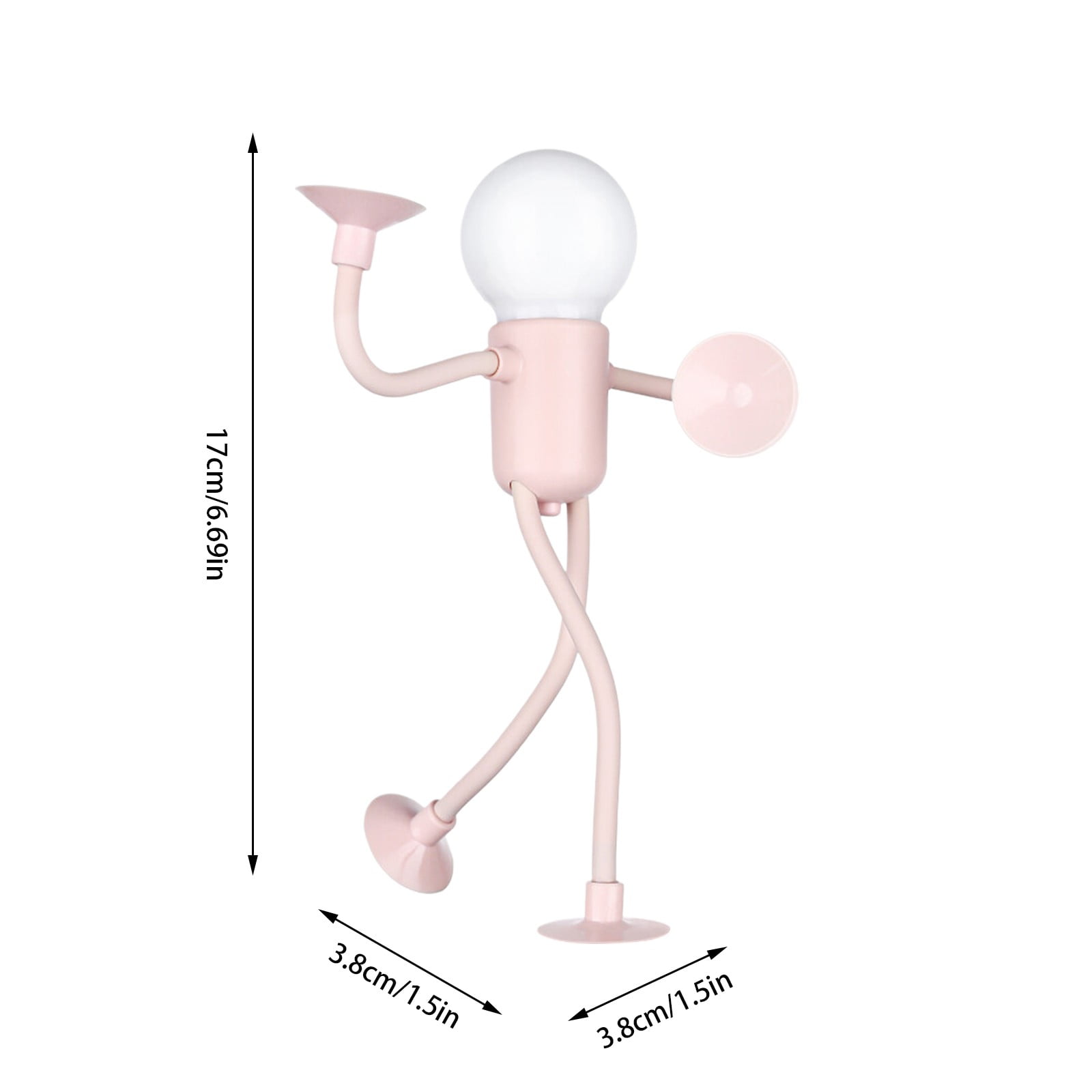 Changeable Shape Fun Sportsman Decorative Night Light, Bendable Mini Table Top Light, Suitable for Multiple Rooms (4 Color Mixes)