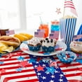 thumbnail image 5 of Tablecloth Plastic American Flag Tablecloths Disposable 4th of July Table Cover for Veterans Memorial Independence Day Patriotic Party Decorations Supplies, 5 of 6