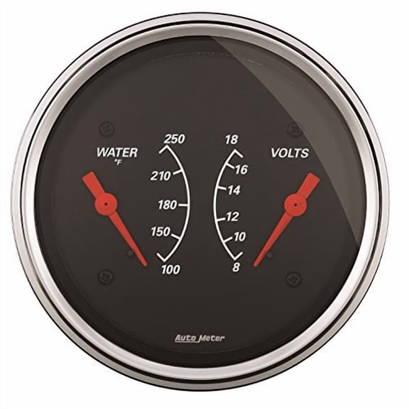 AutoMeter 1430 Designer Black Water Temperature Gauge
