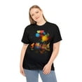 thumbnail image 4 of Unisex Heavy Cotton Tee Vibrant Color Abstract Butterflies 006, 4 of 4