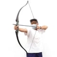 thumbnail image 2 of BLACK HUNTER 60" Traditional Hunting Recurve Bow 20-60 lbs, 2 of 6