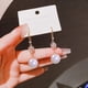 thumbnail image 5 of Pendientes de flores Pendientes de flor grandes Pendientes florales gruesos para mujer Pendientes de doble aro para piercing, 5 of 8