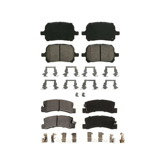 Brake Pad Set - Compatible with 1997 - 1999 Toyota Camry 3.0L V6 1998