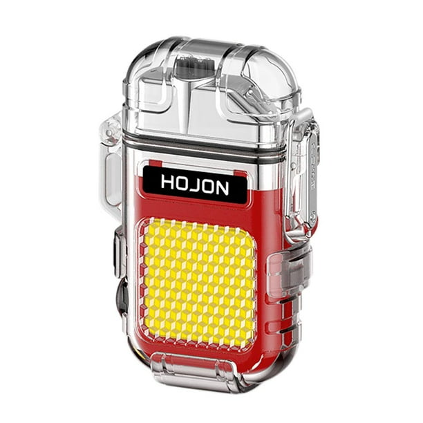 USB Light COB Linterna Doble arco eléctrico Encendedor 3 Modos de iluminación Rojo Hugtrwg Para estrenar
