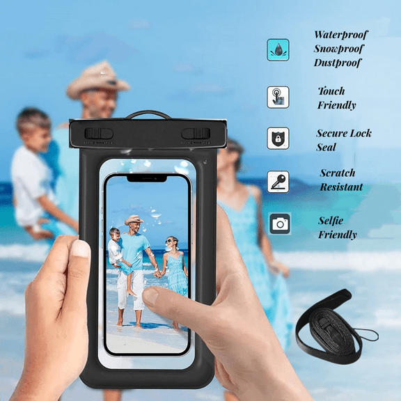 KANCOKIT Floating Waterproof Bag Case Underwater Pouch for iPhone 13 12 11 Pro Max XS 8 7  Samsung S22/S21/Note 20 +