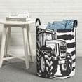thumbnail image 6 of Sikiie American Tractor Print Round Dirty Clothes Basket, Waterproof Standing Foldable Storage Basket, for Laundry Room, Bedroom, Bathroom Storage-Medium, 6 of 6