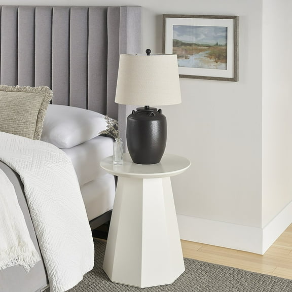 24" Black Ceramic Jug Table Lamp - Nourison
