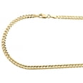 thumbnail image 2 of 14K Yellow Gold 3.50mm Solid Plain Curb Cuban Chain Link Necklace 16 Inches, 2 of 7