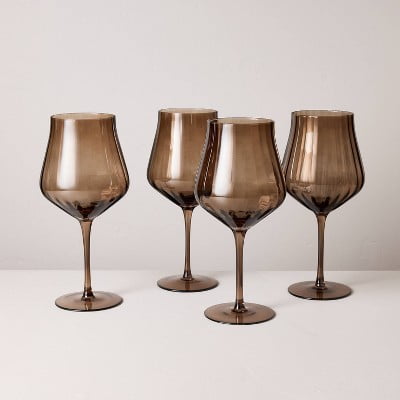 20oz Wine Glasses - Clear, 4 Count
