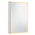 thumbnail image 5 of Fine Fixtures Frameless Mirrored Medicine Cabinet with LED Lighting – Modern Wall-Mounted Storage for Bathroom, Sleek and Stylish Design - 24" x 36" - Right Hand, 5 of 9