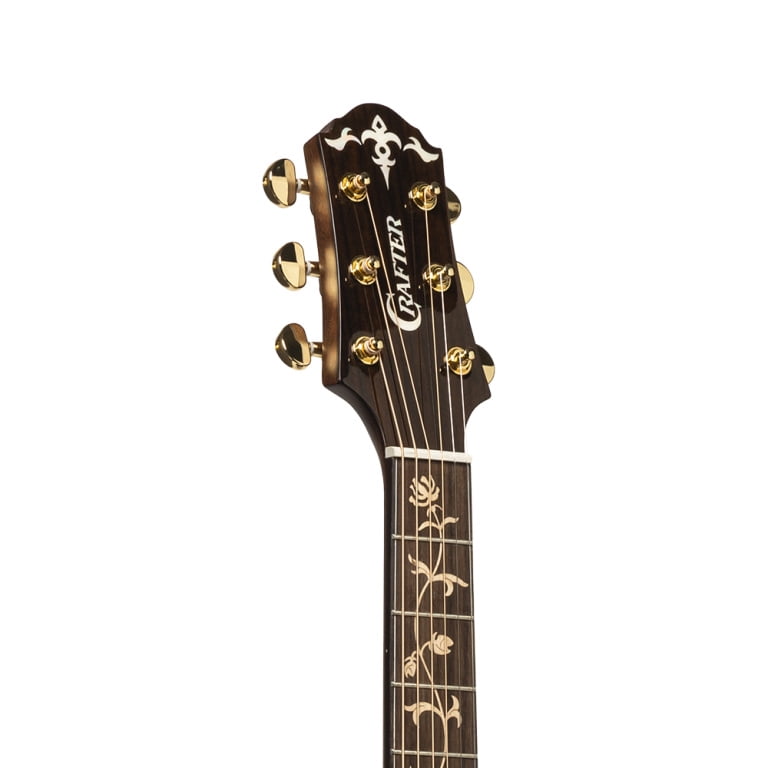Crafter 27164 Electro Acoustic Guitar - Orchestra Model - RA Series - Vintage Violin Sunburst - Natural & bag