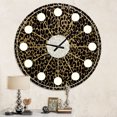 thumbnail image 2 of Designart « Safari en Fourrure de Léopard » V Horloge Murale Moderne du Milieu du Siècle, 2 of 4
