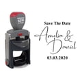 thumbnail image 1 of Printtoo Personalized Black Self Inking Save The Date Custom Stamper Wedding Round Heavy Duty Stamp-45 mm, 1 of 6