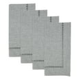 thumbnail image 3 of Saro Lifestyle 9738.GY20S 20 in. Laser-Cut Hemstitch Square Napkin, Grey - Set of 4, 3 of 4