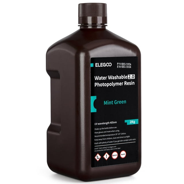 Impresora 3D de resina ELEGOO, lavable con agua 2.0 Mars Saturn, 2 kg