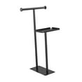 thumbnail image 4 of Elodie Standing Towel Racks Bath Towel Holder Bathroom Storage Shelf Black Freestanding with tray, 4 of 8