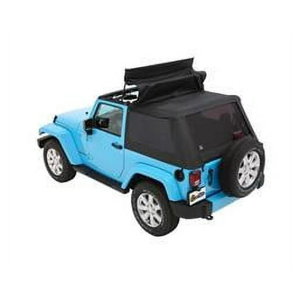 Bestop Trektop NX Black Twill Soft Top, 2 Door, Fits 2015-2018 Jeep Wrangler Unlimited