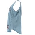 thumbnail image 2 of DG2 Diane Gilman Embroidered Star Tank CHAMBRAY L NEW 655-638, 2 of 2