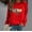 Red, variant on Valentine's Day Shirt Women Plaid Love Heart Graphic Tees 3/4 Sleeve Tee Tops Crewneck Pullover Casual T-Shirts Size 2X 3X