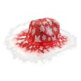 thumbnail image 3 of Sombrero de vaquero occidental Sombrero de de para disfraz borde de plumas Zulema Sombrero de vaquero, 3 of 8