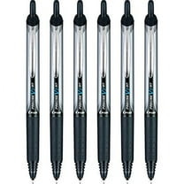 Pilot Precise V7 RT Refillable & Retractable Liquid Ink Rolling Ball Pens, Fine Point (0.7 MM), Black, 6-Pack