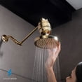thumbnail image 5 of SparkPod High Pressure Rainfall Shower Head, Easy Install, Energy Saving (6 inch Round, Gold), 5 of 10