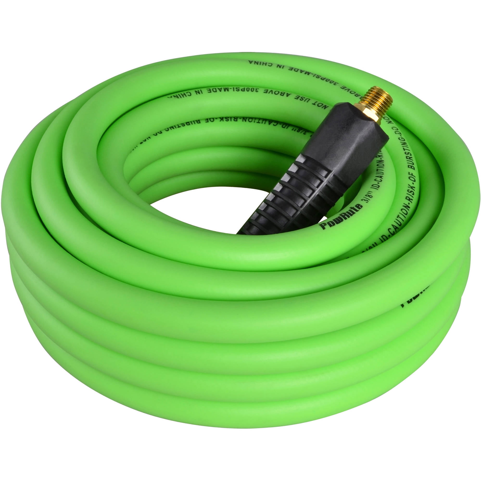 PowRyte 500008 Elite 300 PSI Hybrid (PVC/Rubber) Air Hose, 3/8" by 25