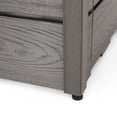 thumbnail image 4 of Camak Wood Resin Outdoor 55" Rectangular Fire Pit - 40,000 BTU, Gray, 4 of 9