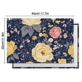 thumbnail image 5 of Pioneer Flower Floral Print Pattern Summer Placemats Table Placemats Set Of 6-Linen Kitchen Washable Placemats Table Mats 12x18 Inch Non-Slip Heat Resistant, 5 of 5