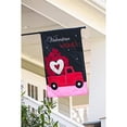 thumbnail image 2 of Evergreen Applique House Flag - Truckload of Hearts, 2 of 4