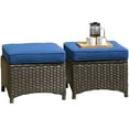 thumbnail image 6 of Ovios Outdoor Patio Furniture Set on Sale 3 Pieces, Wicker Patio Sectional Furniture Set, PE Rattan Seating Group with Ottoman for Backyard, 6 of 6