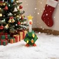 thumbnail image 6 of Liamobondopolis Desk Goose Christmas Tree Outfit with Star Topper and Colorful Lights, Magnetic Felt Goose Costume Fits 7 Inch Desktop Goose, Festive Holiday Decor for Home and Office, 6 of 7