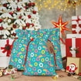 thumbnail image 6 of Rocae Donut for Christmas Drawstring Linen Gift Bag with Drawstrings Treat Bag Goody Present Bags for Christmas Party Favor-Small, 6 of 9
