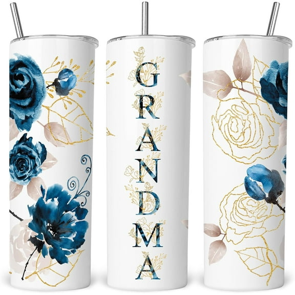 Gifts for Grandma- Best Grandma Stainless Steel Tumbler- Cute Grandma''s Mother''s Day Birthday Christmas Gifts- Gift for Grammy, Grandmothers, Grandmom from Grandchild Grandson Granddaughter
