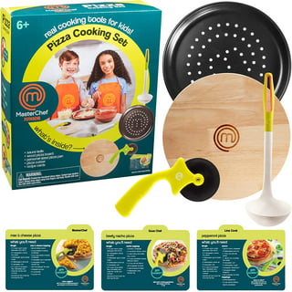 PERLLI Kids Cooking and Baking Supplies Gift Set with Storage Container -  Complete Junior Chef Cooking Set, Girls & Boys Childrens Real Bakeware