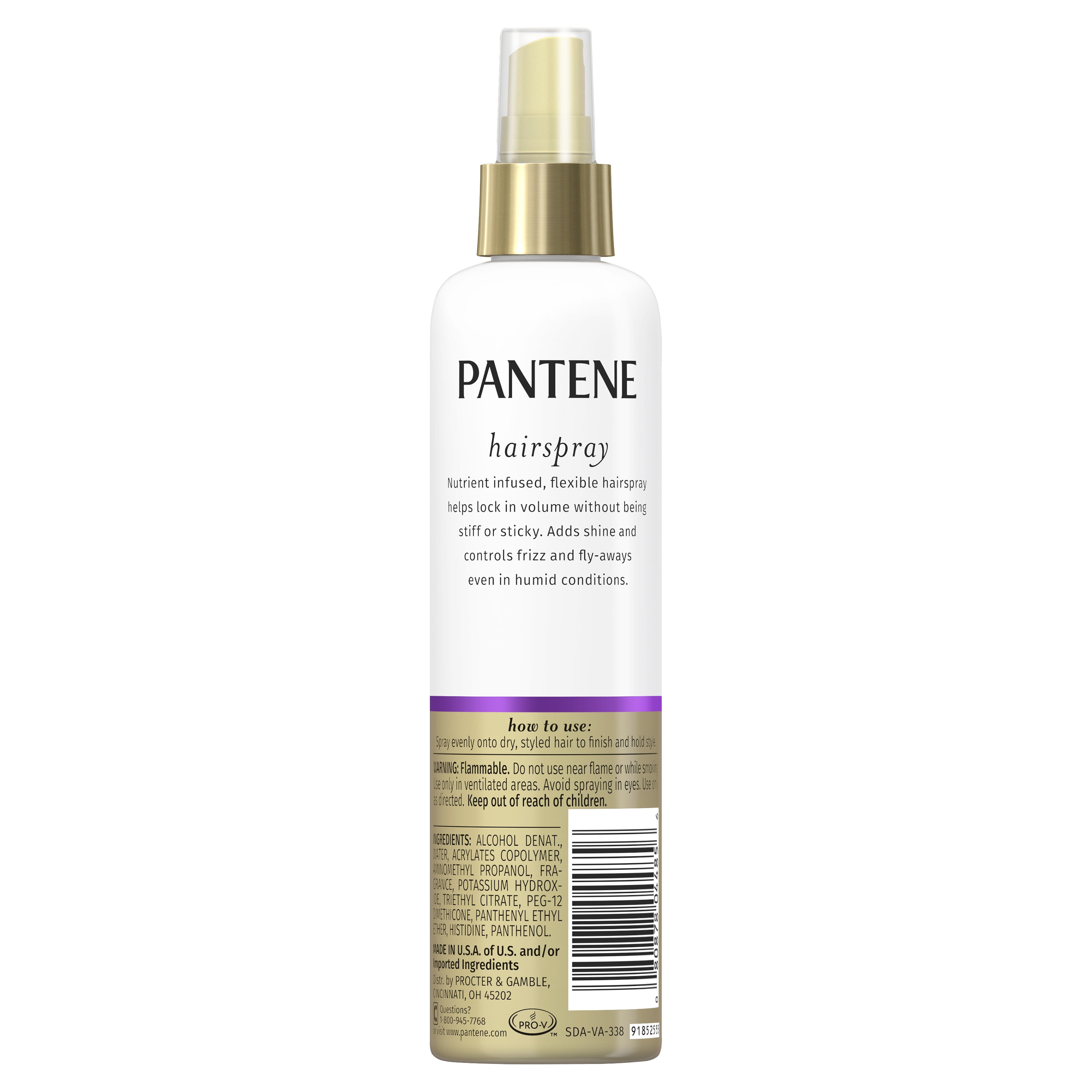 (3 pack) Pantene Pro-V Hair Spray, Texturizing & Volumizing , Non-Aerosol, 8.5 fl oz