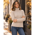 thumbnail image 3 of SOMER Sweaters for Women Casual Turtleneck Long Sleeve Loose Knit Pullover Sweater Fall Winter Clothes, 3 of 9