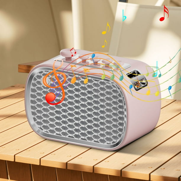 Altavoz multifunción con medidor de sueño y ruido blanco, FM, inalámbrico, Bluetooth, para ordenador, hogar, mesita de noche, escritorio, audio, Bluetooth