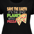 thumbnail image 4 of Inktastic Save the Earth. Its the Only Planet with Pizza. Women's Plus Size T-Shirt, 4 of 5
