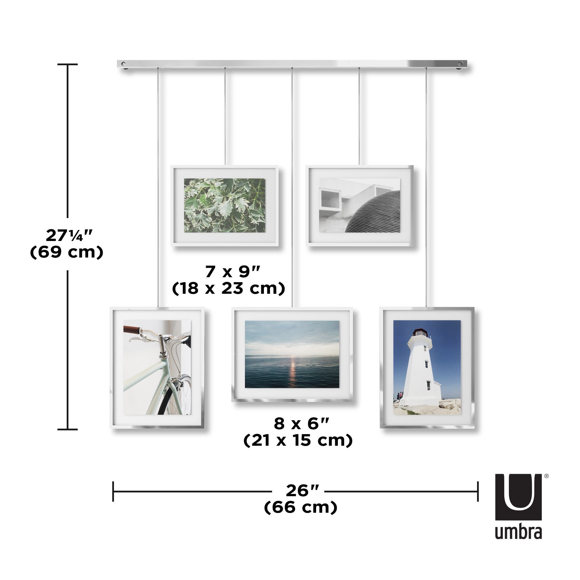 Umbra Exhibit Gallery Wall Picture Frame, Set of 5