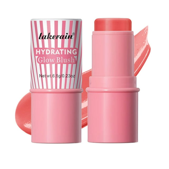 EKIDAZB Fard à Joues Crème Beurre Bâton Multi-Usage Pigmenté Intense Naturel Rosé Longue Tenue ☆д нд I2W5