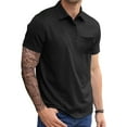 thumbnail image 1 of toraway Mens Shirt Jacket Lightweight Mens Summer Fashion Simple Comfortable and Breathable Solid Color Pocket Lapel Shirt T Shirt Short Sleeve Shirt XXL, 1 of 3